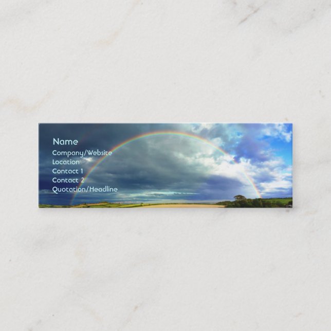 Carte De Visite Mini Arc-en-ciel (Devant)