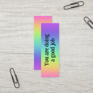 Carte De Visite Mini Arc-en-ciel Bonne promotion du travail