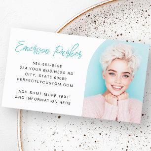 Carte De Visite Mini-arc photo script moderne