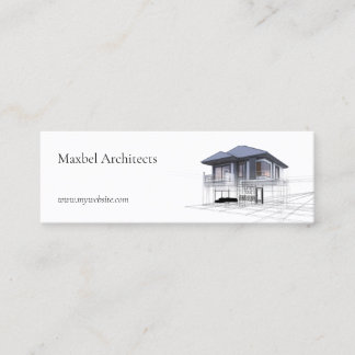 Carte De Visite Mini Architectes de bâtiments modernes Immobilier