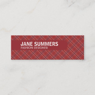 Carte De Visite Mini Argyle design