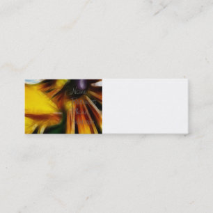 Carte De Visite Mini Art jaune de fleurs de tournesols d'automne de