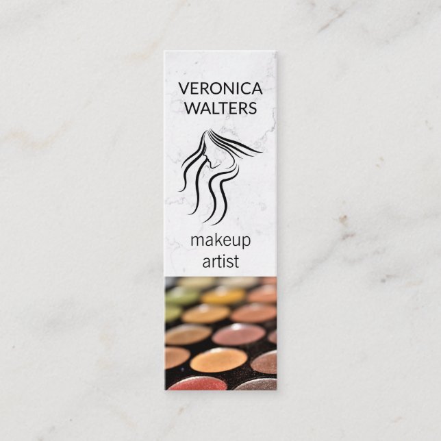 Carte De Visite Mini Artiste de maquillage | Palette de maquillage | Be (Devant)