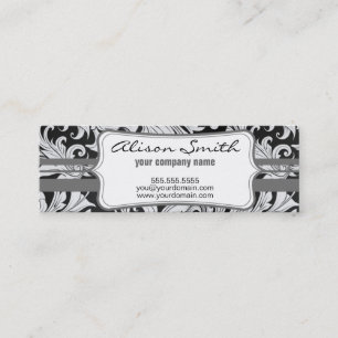 Carte De Visite Mini Assemblée victorian with label