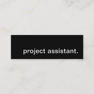 Carte De Visite Mini assistant de projet.