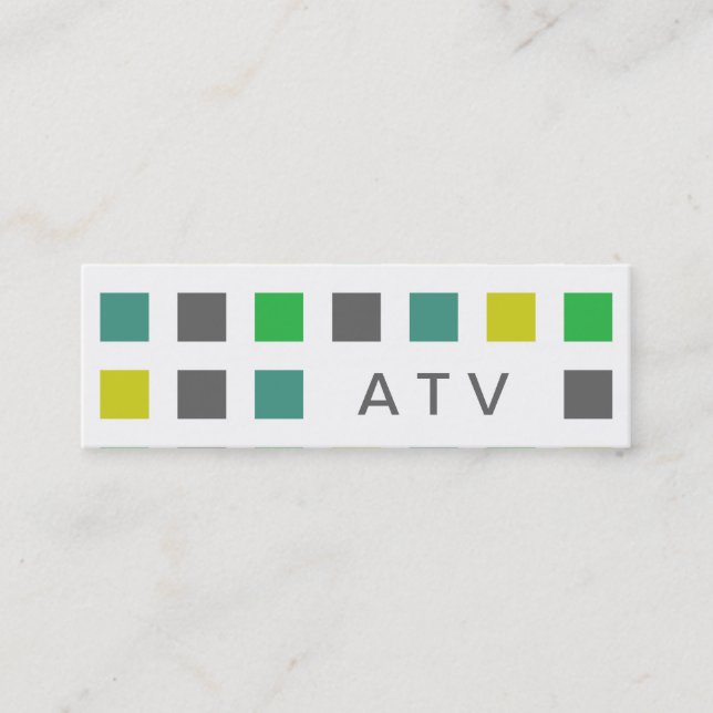 Carte De Visite Mini ATV (carrés de mod) (Devant)