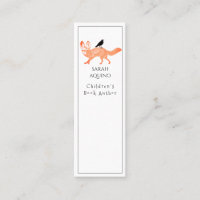 Auteur de livres pour enfants Signet Whimsical Fox