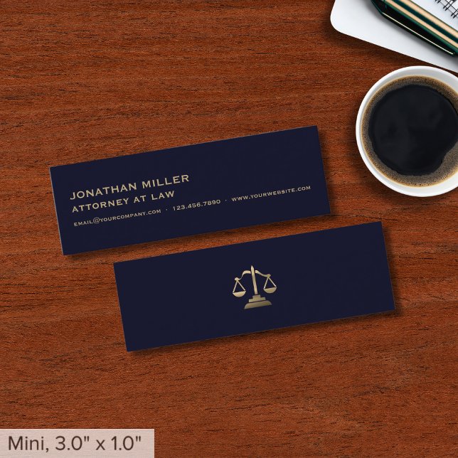 Carte De Visite Mini Avocat simple minimal (Créateur téléchargé)