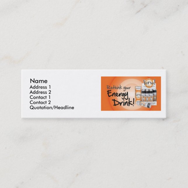 Carte De Visite Mini back_rethink, nom, adresse 1, adresse 2, Conta… (Devant)
