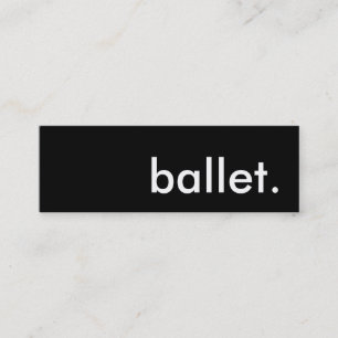 Carte De Visite Mini ballet.