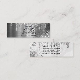 Carte De Visite Mini Ballons de Parties scintillant de décoration de la