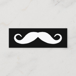 Carte De Visite Mini Barbe noire et blanche