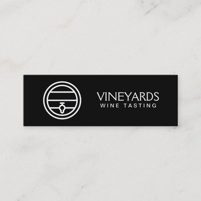 Carte De Visite Mini Barre à vin | Accessoires de vin Motif (Devant)