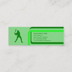 Carte De Visite Mini baseball : style rétro :