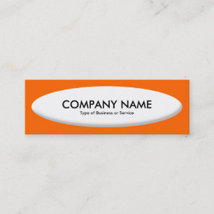 Carte De Visite Mini Bateau Forme III - Blanc sur orange