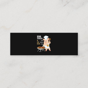 Carte De Visite Mini BBQ   BBQ Timer Pig Grill Barbecue Beer Lover Men