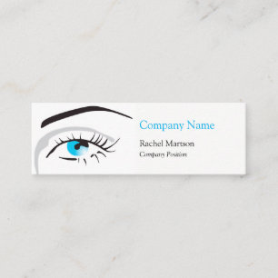 Carte De Visite Mini Beauté Oeil bleu et cils