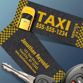 Carte De Visite Mini Big Yellow Taxi Phone Number 24/7 Service