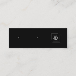 Carte De Visite Mini Bijouterie de clou noir Élégant affichage concepti