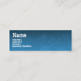 Carte De Visite Mini Bleu d'ÉCLABOUSSURE de RUE