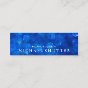 Carte De Visite Mini Blue Bokeh