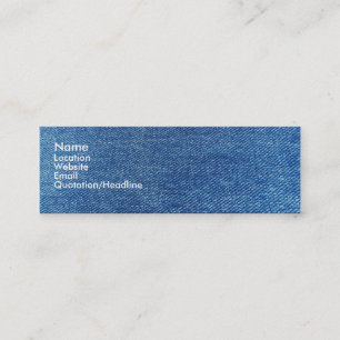 Carte De Visite Mini Blues-jean