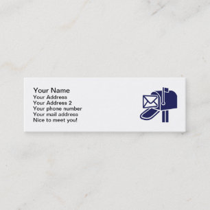 Carte De Visite Mini Boîte aux lettres