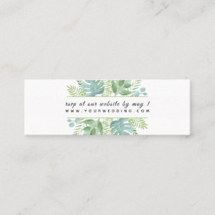 Carte De Visite Mini Boîtier RSVP PixDezines Verdure