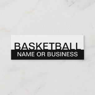 Carte De Visite Mini bold BASKETBALL (couleur personnalisable)