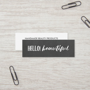 Carte De Visite Mini Bonjour ! Beau Chalkboard