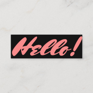 Carte De Visite Mini Bonjour mini style