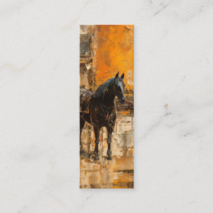 Carte De Visite Mini BooMajestic Horse au coucher du soleil Abstrait