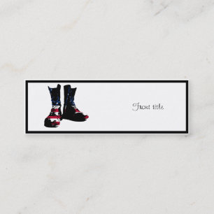 Carte De Visite Mini Boots de combat américains