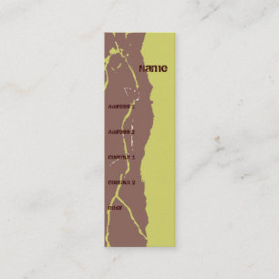 Carte De Visite Mini Bord déchiré