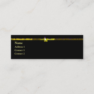 Carte De Visite Mini Bordure jaune