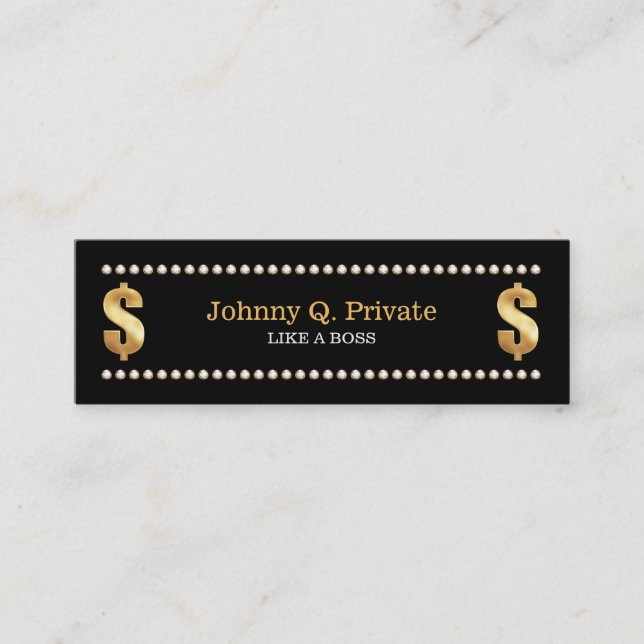 Carte De Visite Mini Boss Bling VIP (Devant)