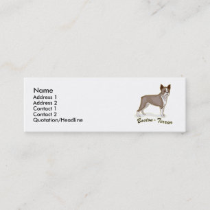 Carte De Visite Mini Boston Terrier
