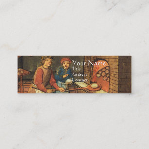 CARTE DE VISITE MINI BOULANGER ANTIQUE DE FOUR, MAGASIN DE PAIN DE