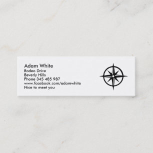 Carte De Visite Mini Boussole