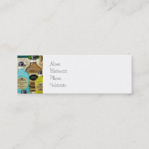 Carte De Visite Mini Bouteilles de tonique d'apothicaire de breuvage