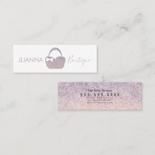 Carte De Visite Mini Boutique Faux Parties scintillant Vêtements Porte-