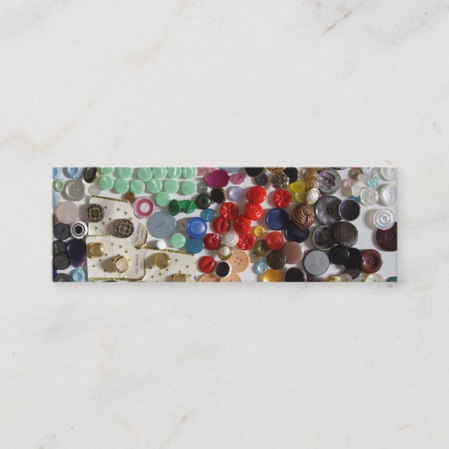 Carte De Visite Mini Boutons (Devant)