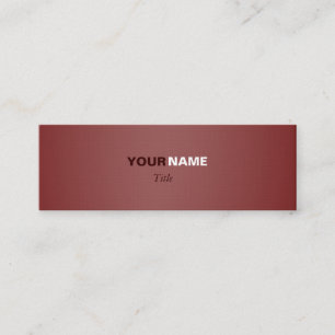 Carte De Visite Mini Brun