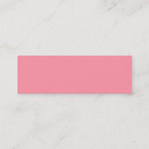 Carte De Visite Mini Bubblegum rose Trend couleur Customisé Modèle