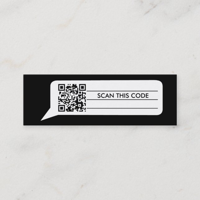 Carte De Visite Mini Bulle comique (Devant)