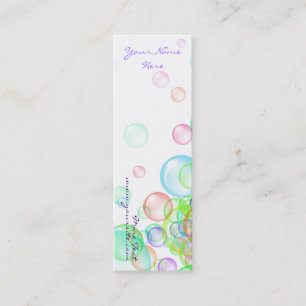Carte De Visite Mini Bulles de savon