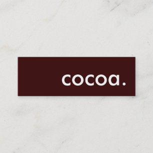 Carte De Visite Mini cacao.