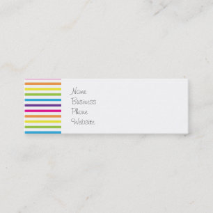 Carte De Visite Mini Cadeaux Motifs colorés Rainbow Stripes pour Ados