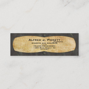 Carte De Visite Mini Cadre de plat en laiton