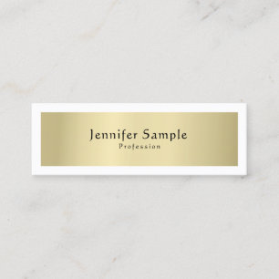 Carte De Visite Mini Calligraphique Typed Plain Moderne Elégant tendanc